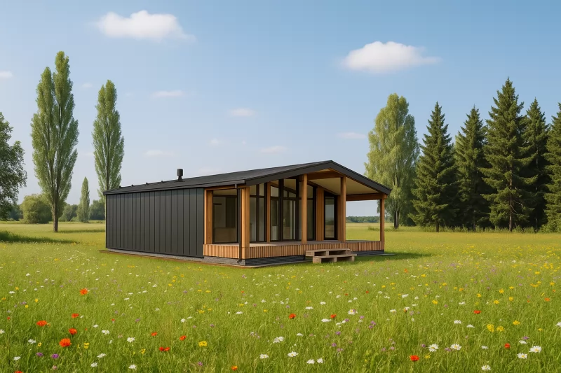 Barnhouse 10х8,9 «Шаламан» с террасой и крыльцом 