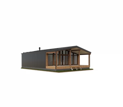 Barnhouse 10х8,9 «Шаламан» с террасой и крыльцом 